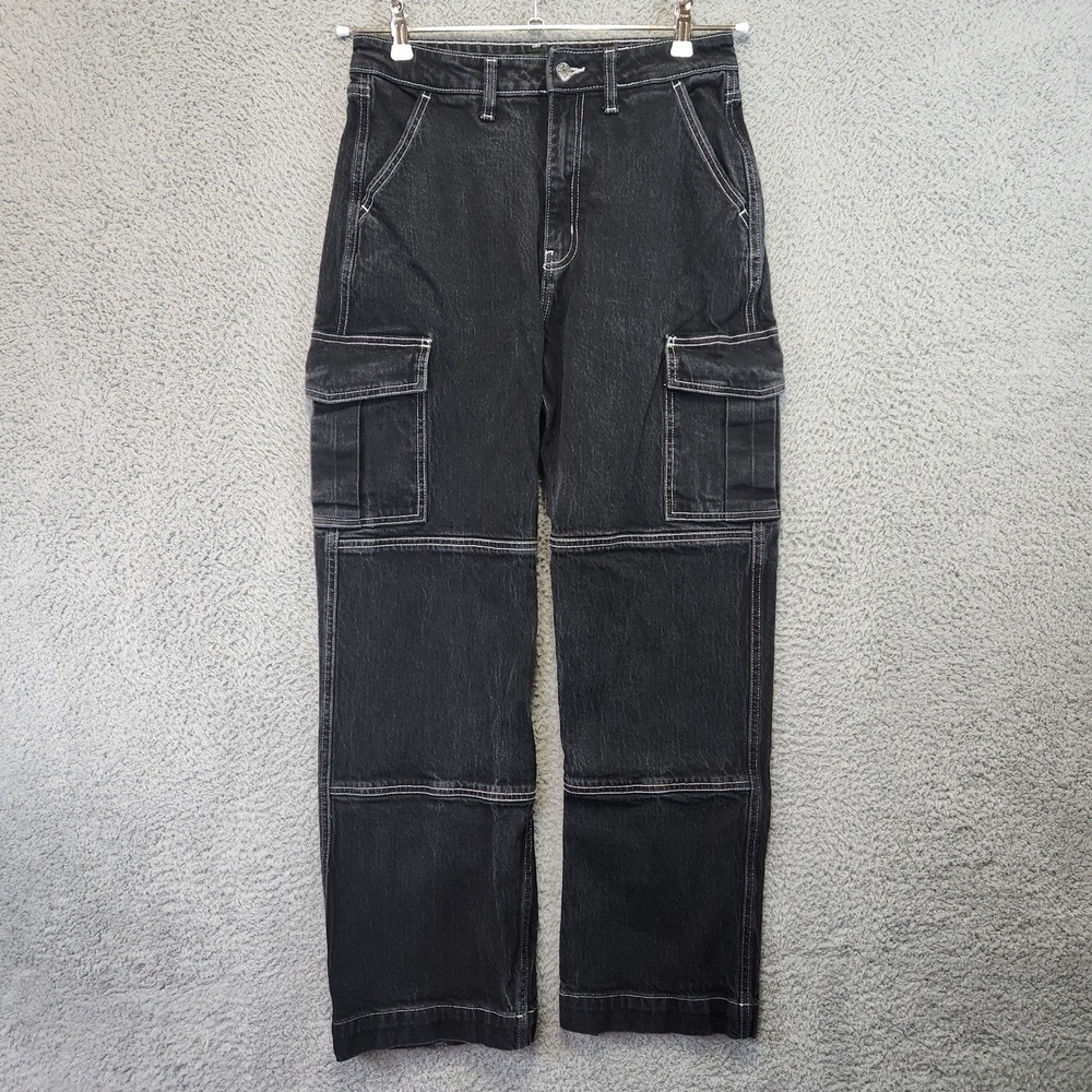 Wild Fable Super High Rise Baggy Cargo Jeans Womens 4/27R (Fits 29x28) Boho